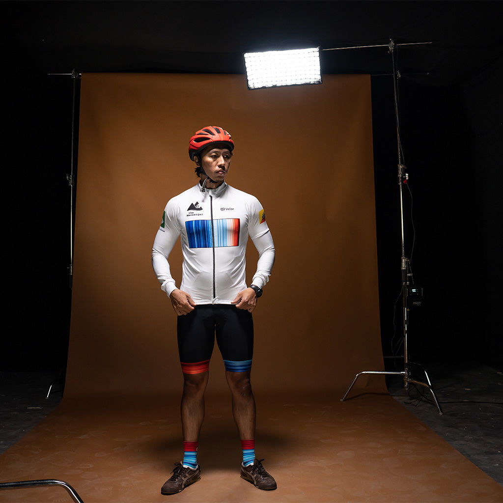 Cycling Jersey Long Sleeve - White
