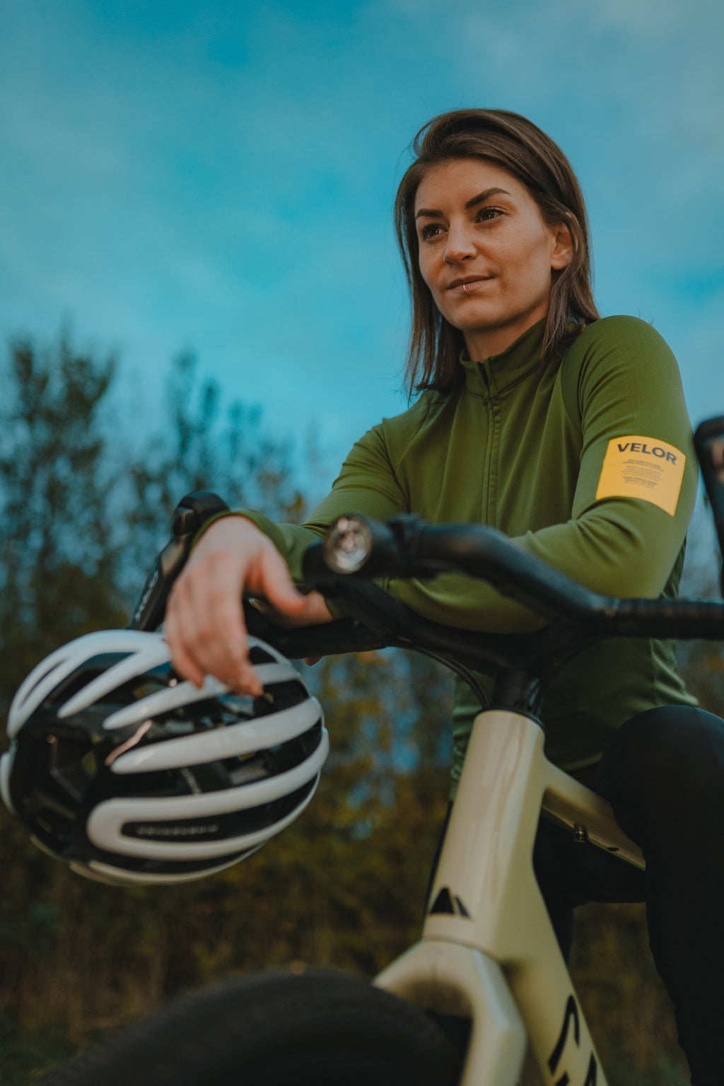 Women - Long Sleeve Forest (Inner fabric rougher texture) - Velor-cycling