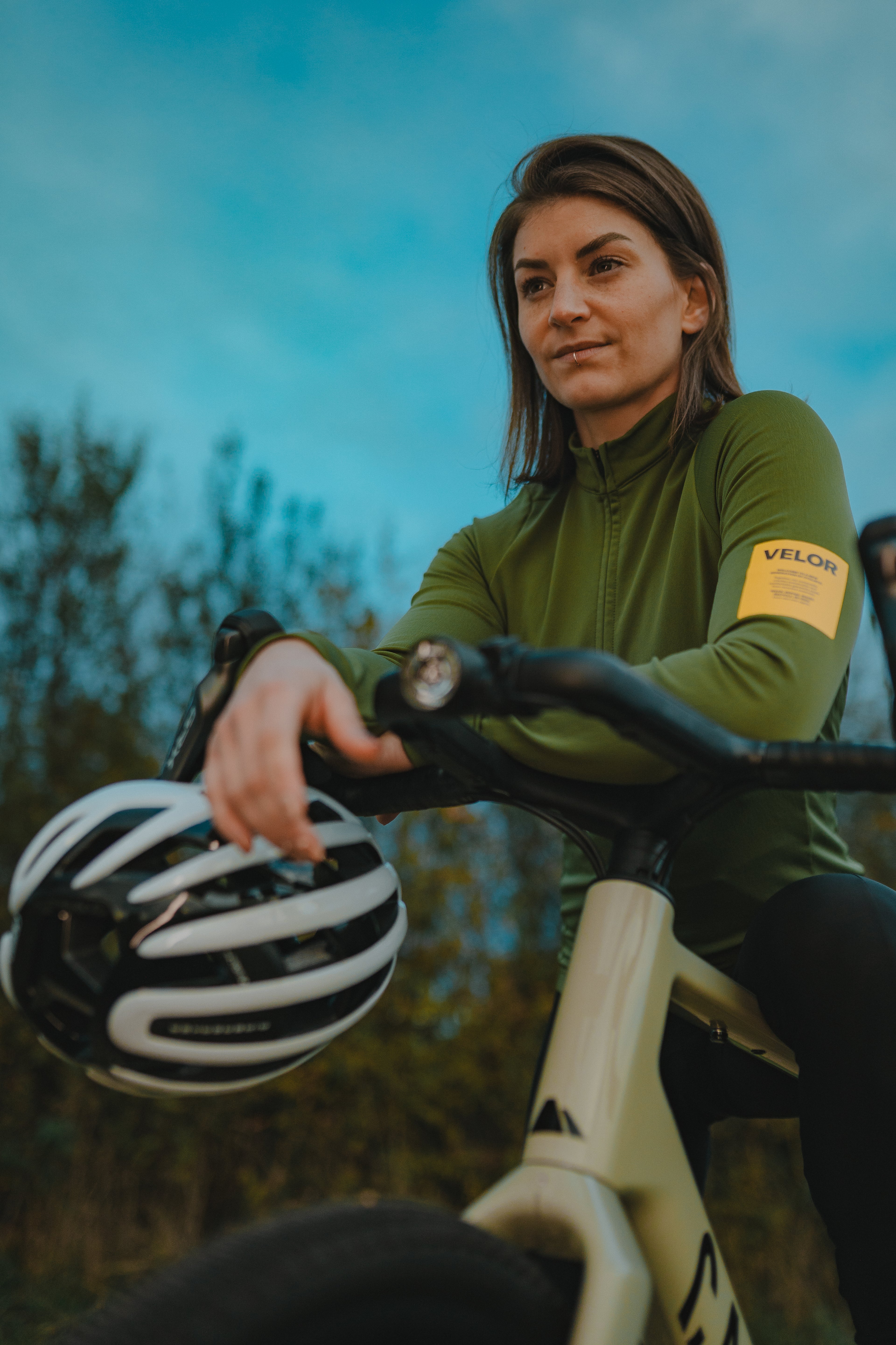 Women - Long Sleeve Forest (Inner fabric rougher texture) - Velor-cycling