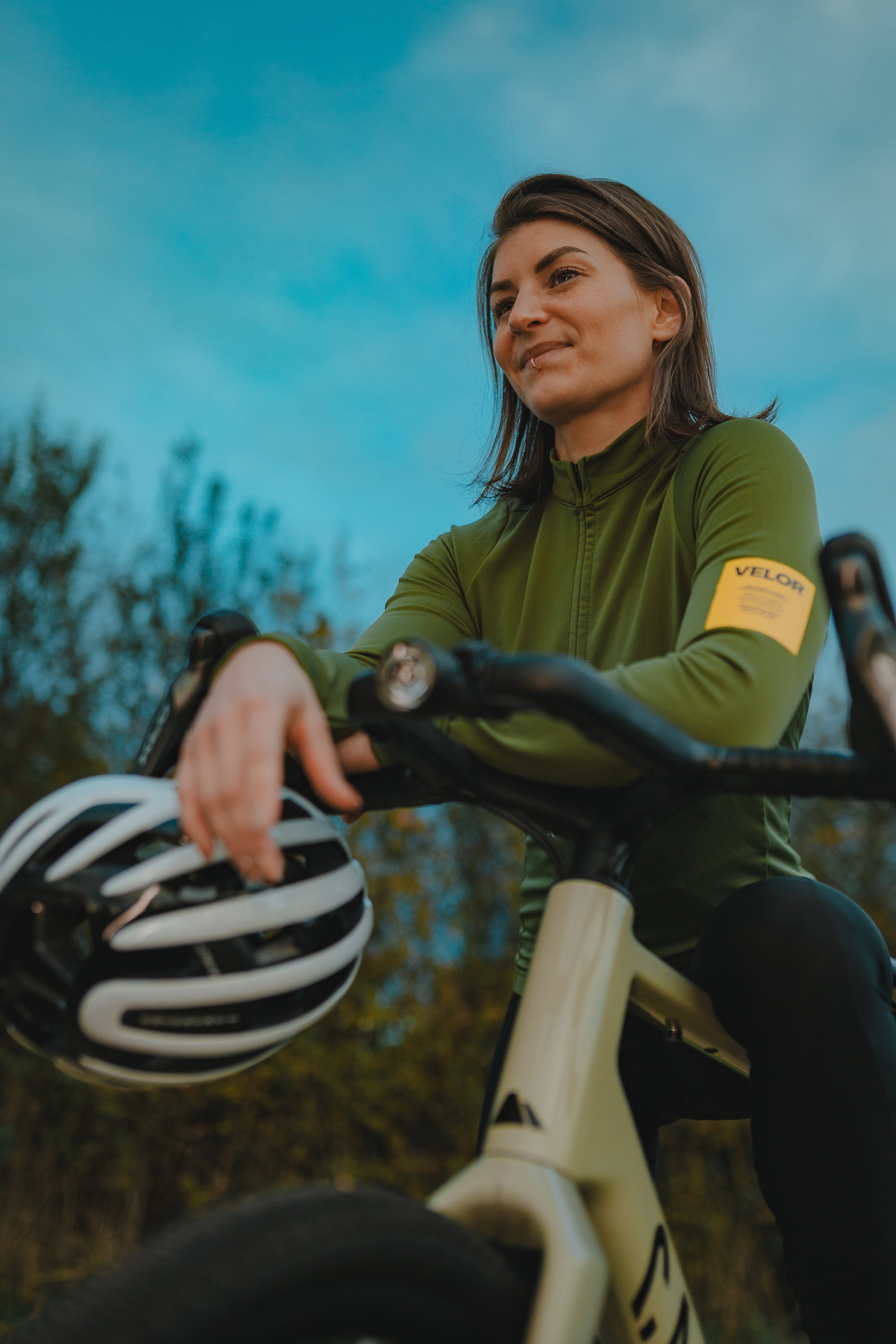 Women - Long Sleeve Forest (Inner fabric rougher texture) - Velor-cycling