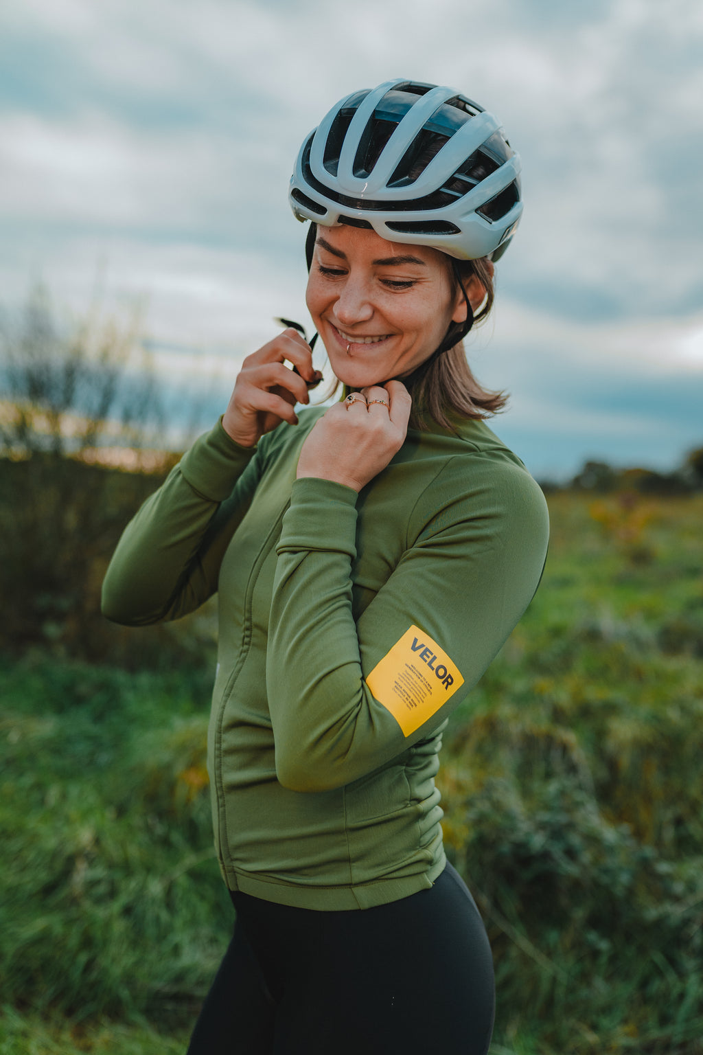 Women - Long Sleeve Forest (Inner fabric rougher texture) - Velor-cycling