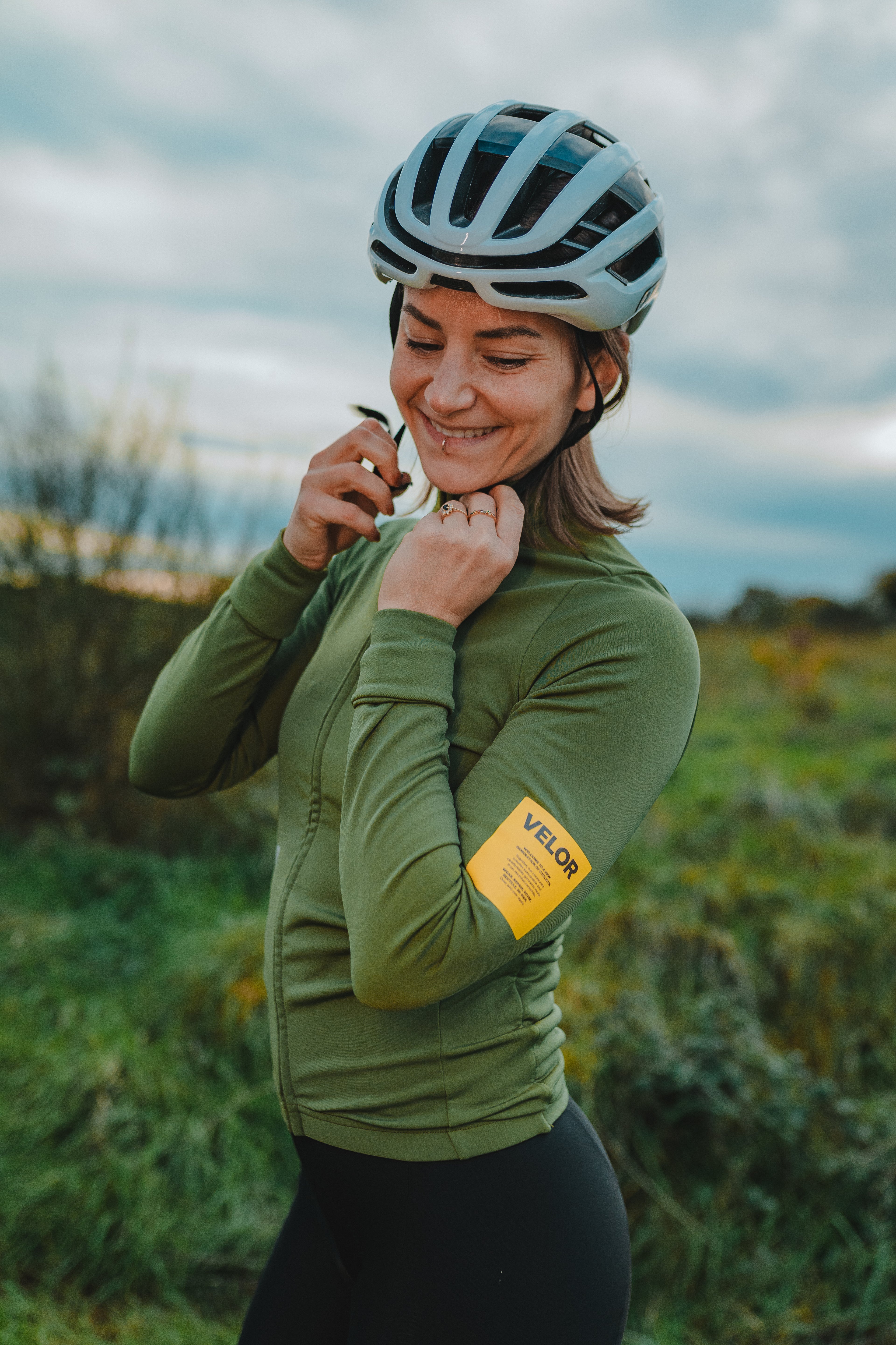 Women - Long Sleeve Forest (Inner fabric rougher texture) - Velor-cycling