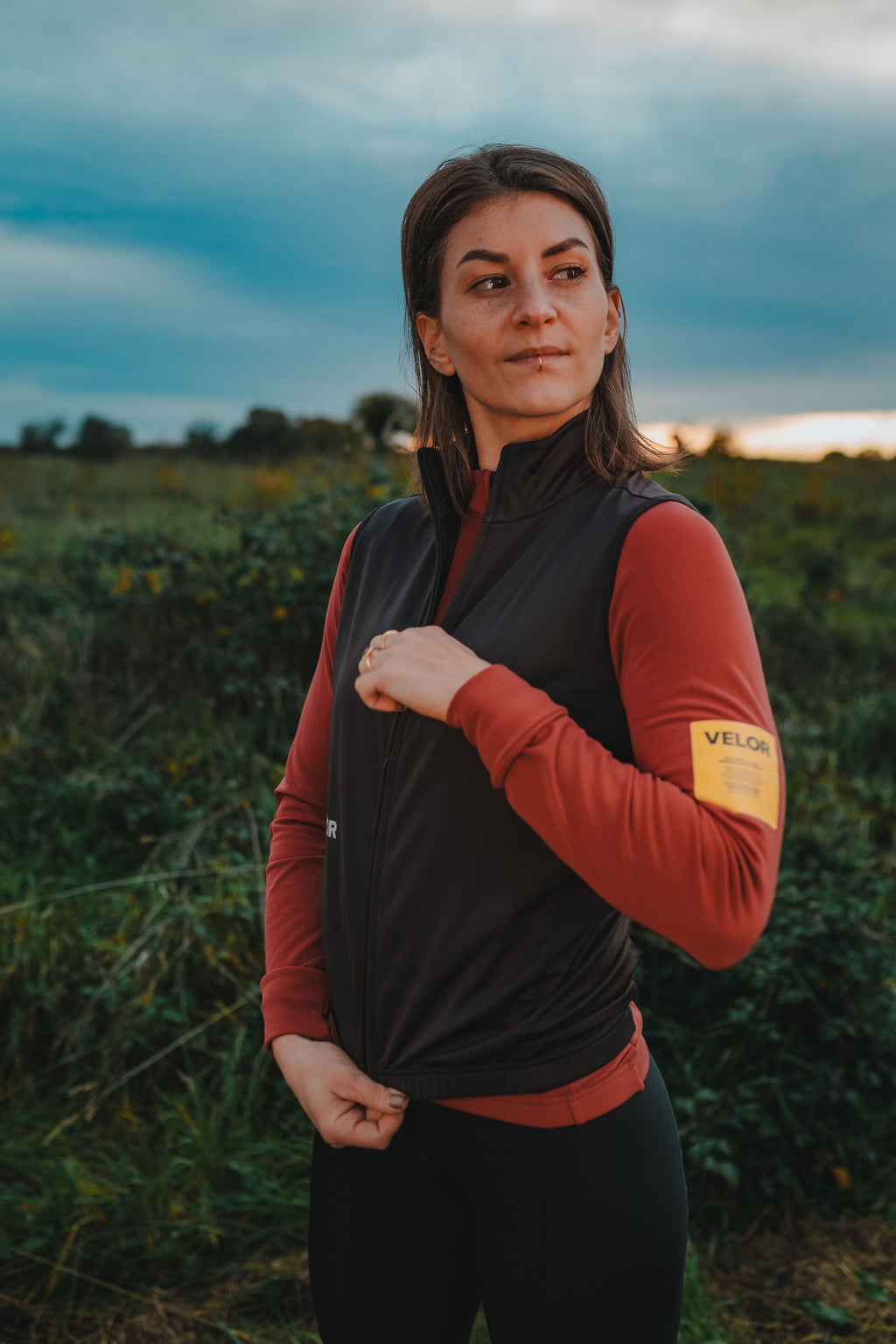 Women -  Windproof Gilet Night - Velor-cycling