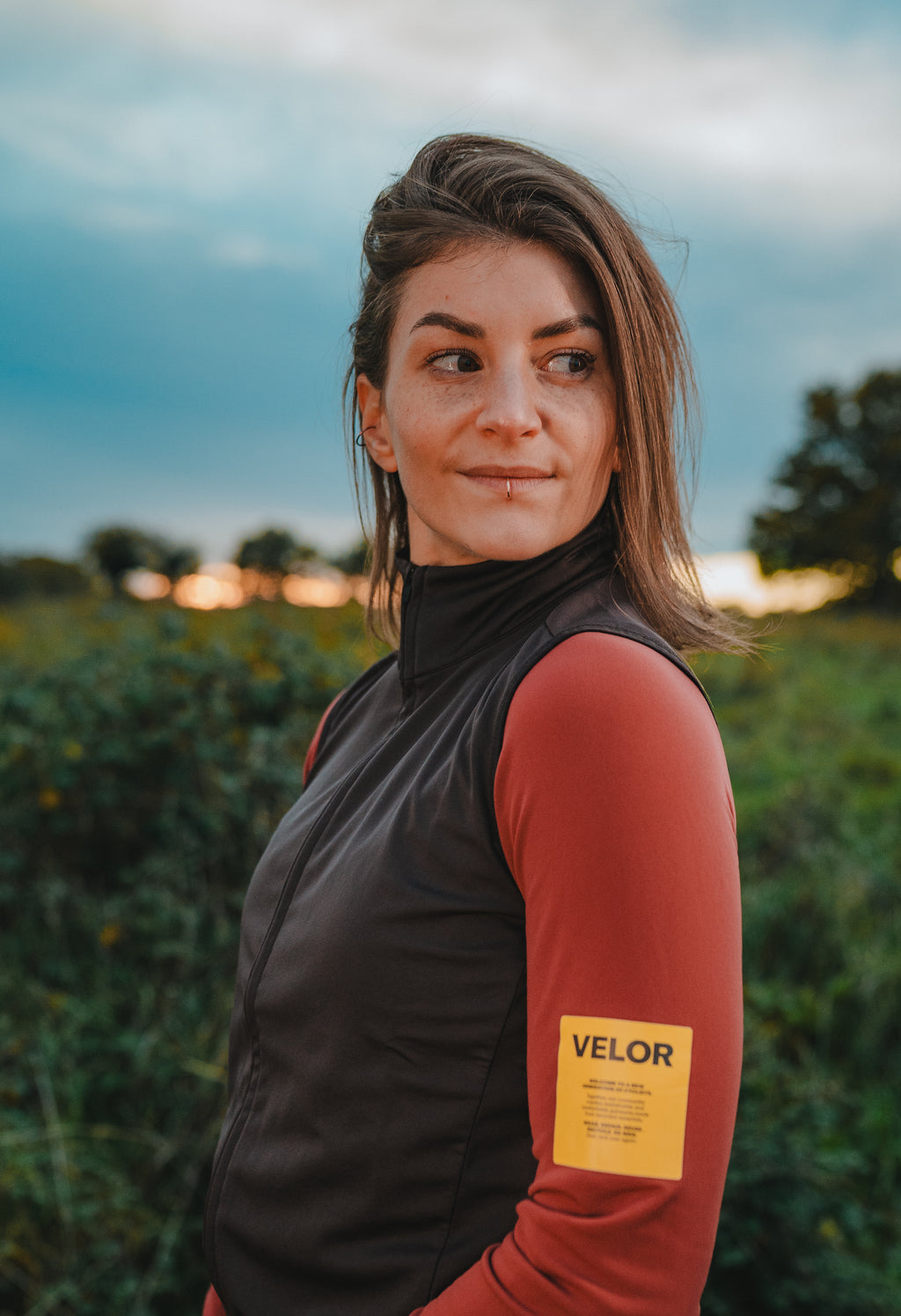 Women -  Windproof Gilet Night - Velor-cycling