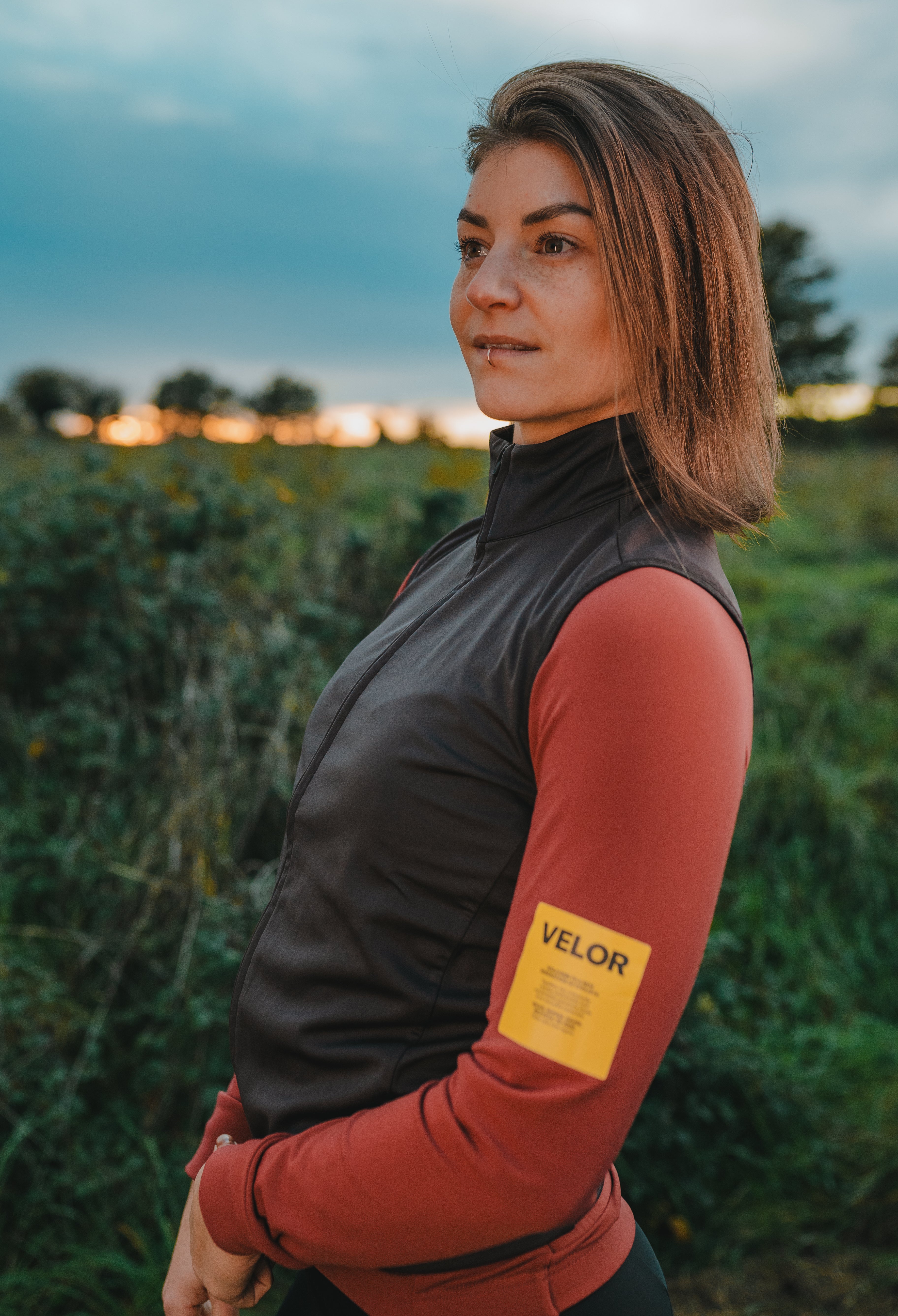 Women -  Windproof Gilet Night - Velor-cycling