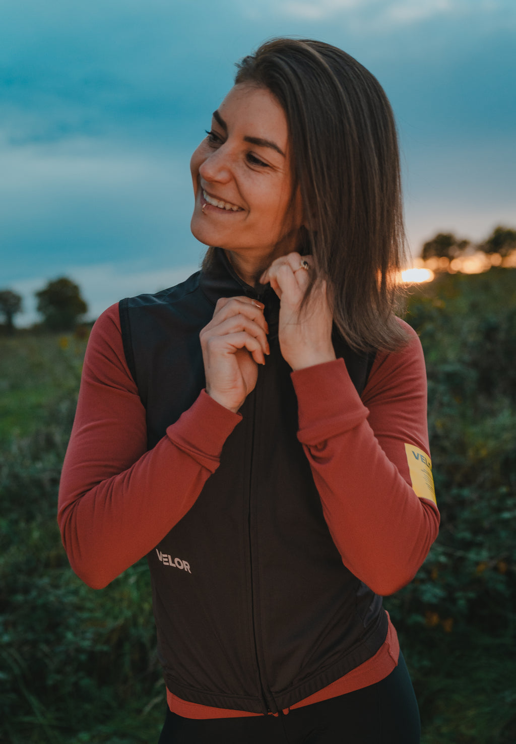 Women -  Windproof Gilet Night - Velor-cycling
