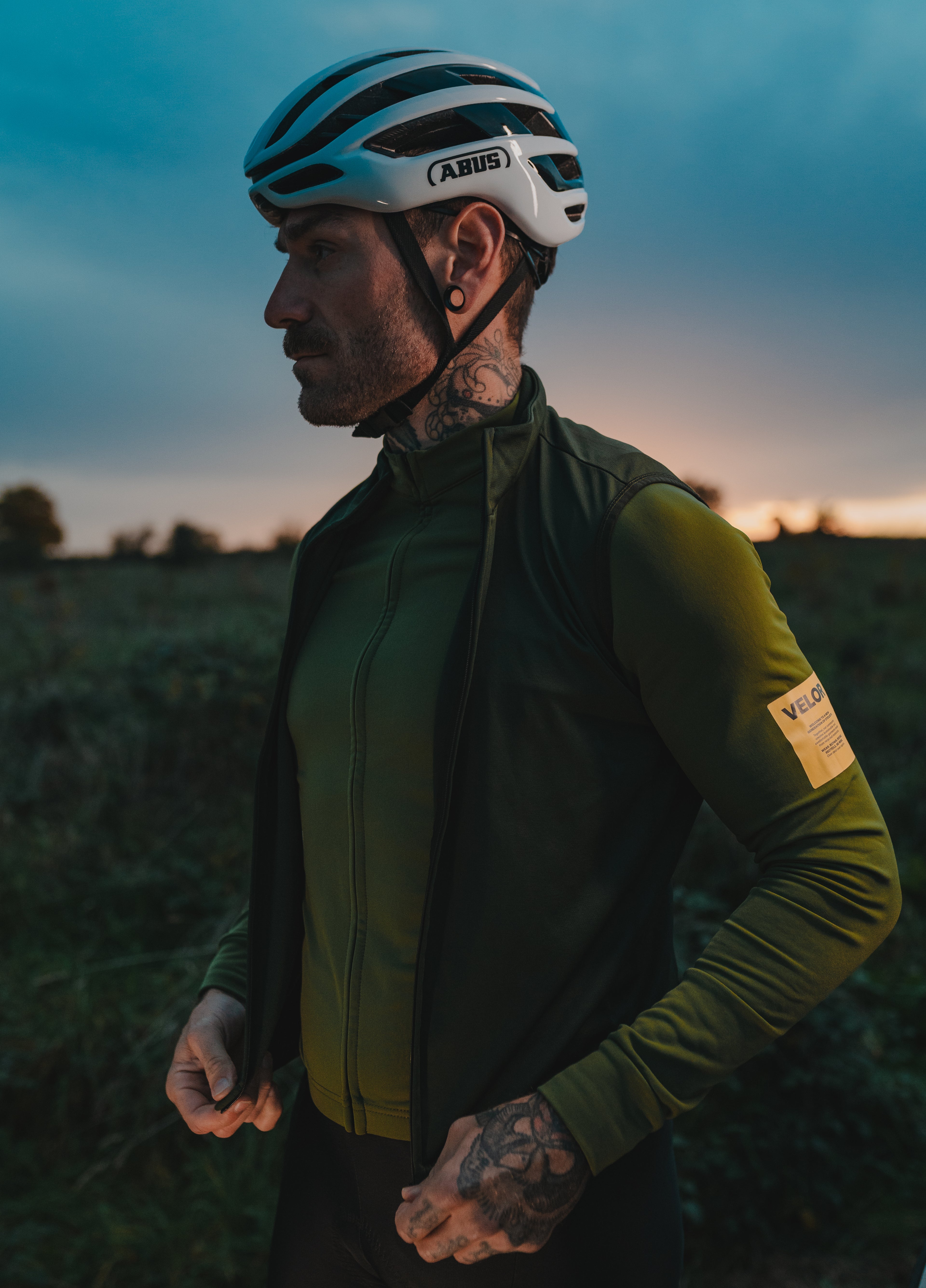Men - Windproof Gilet Forest - Velor-cycling