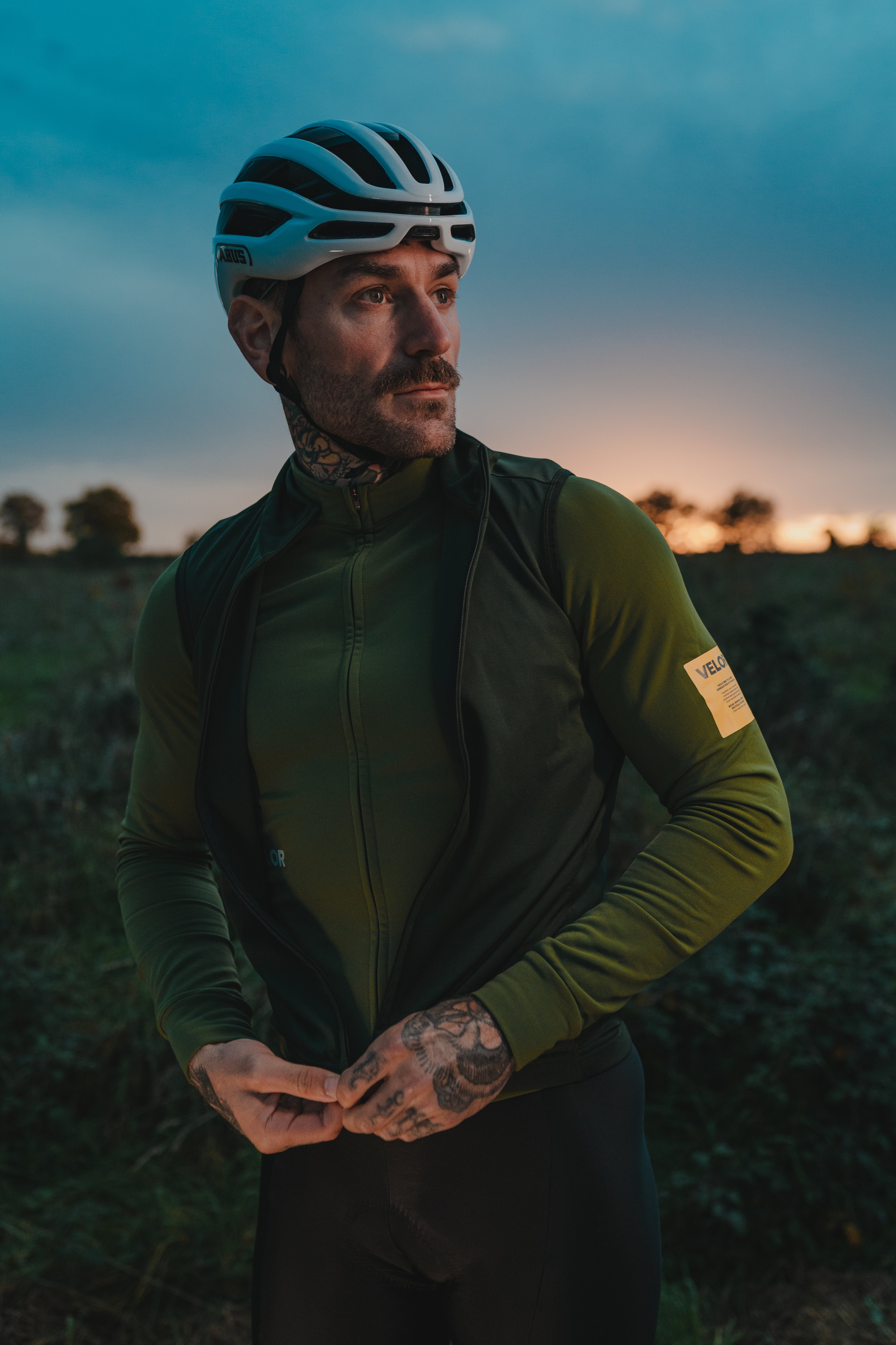 Men - Windproof Gilet Forest - Velor-cycling
