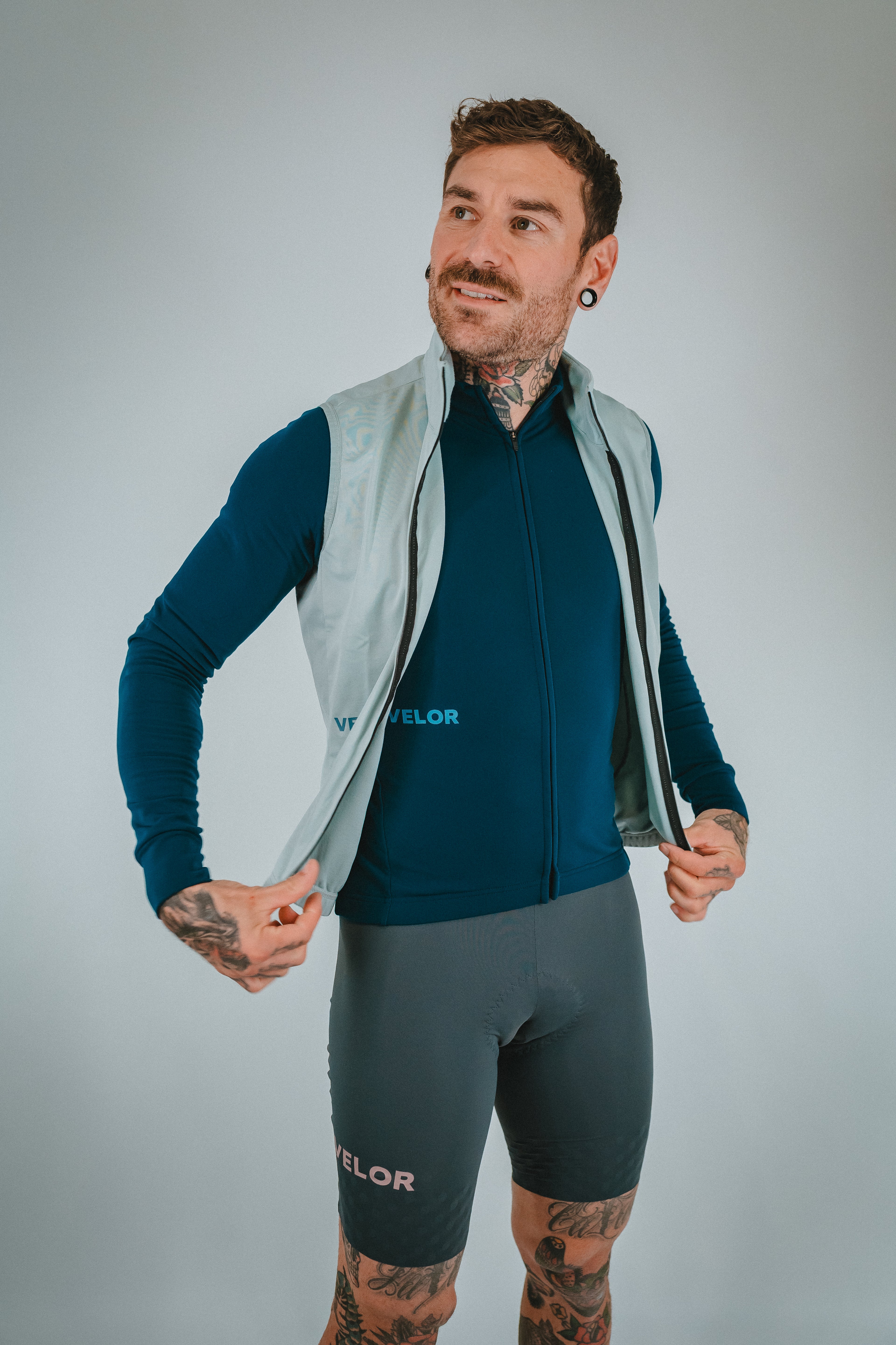 Men - Bib Shorts Sand - Velor-cycling