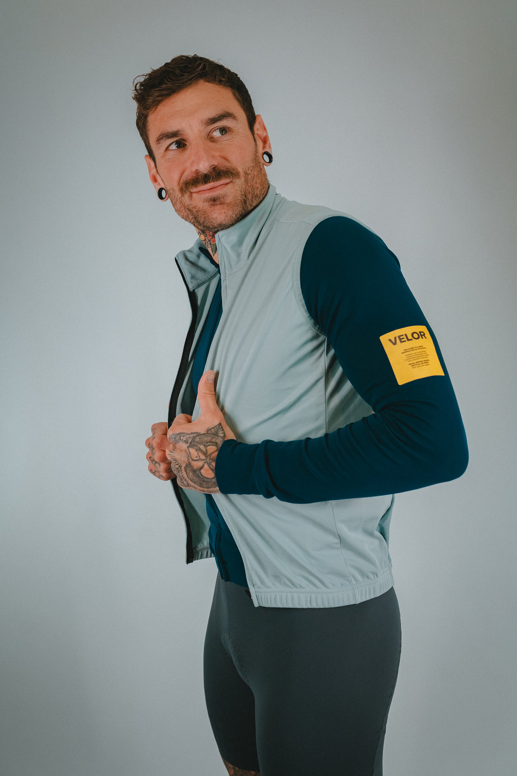 Men - Windproof Gilet Sea - Velor-cycling