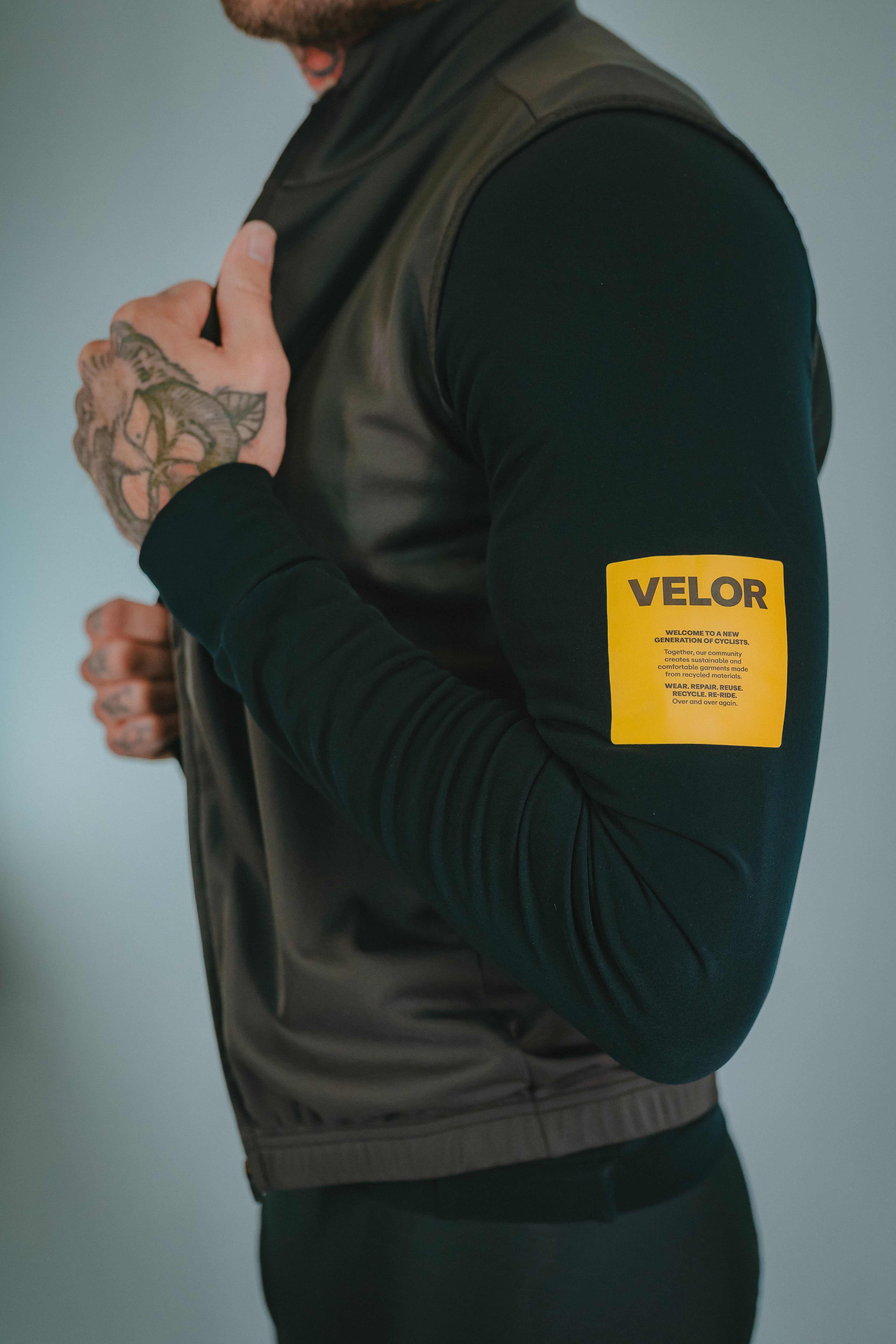 Men - Long Sleeve Night - Velor-cycling
