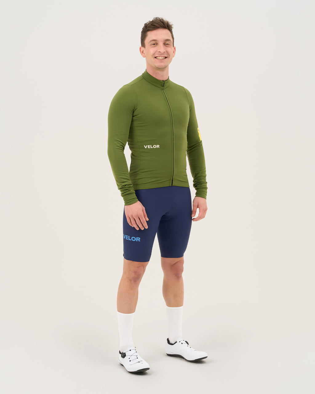 Men - Long Sleeve Forest (Inner fabric rougher texture) - Velor-cycling