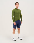 Men - Long Sleeve Forest (Inner fabric rougher texture) - Velor-cycling