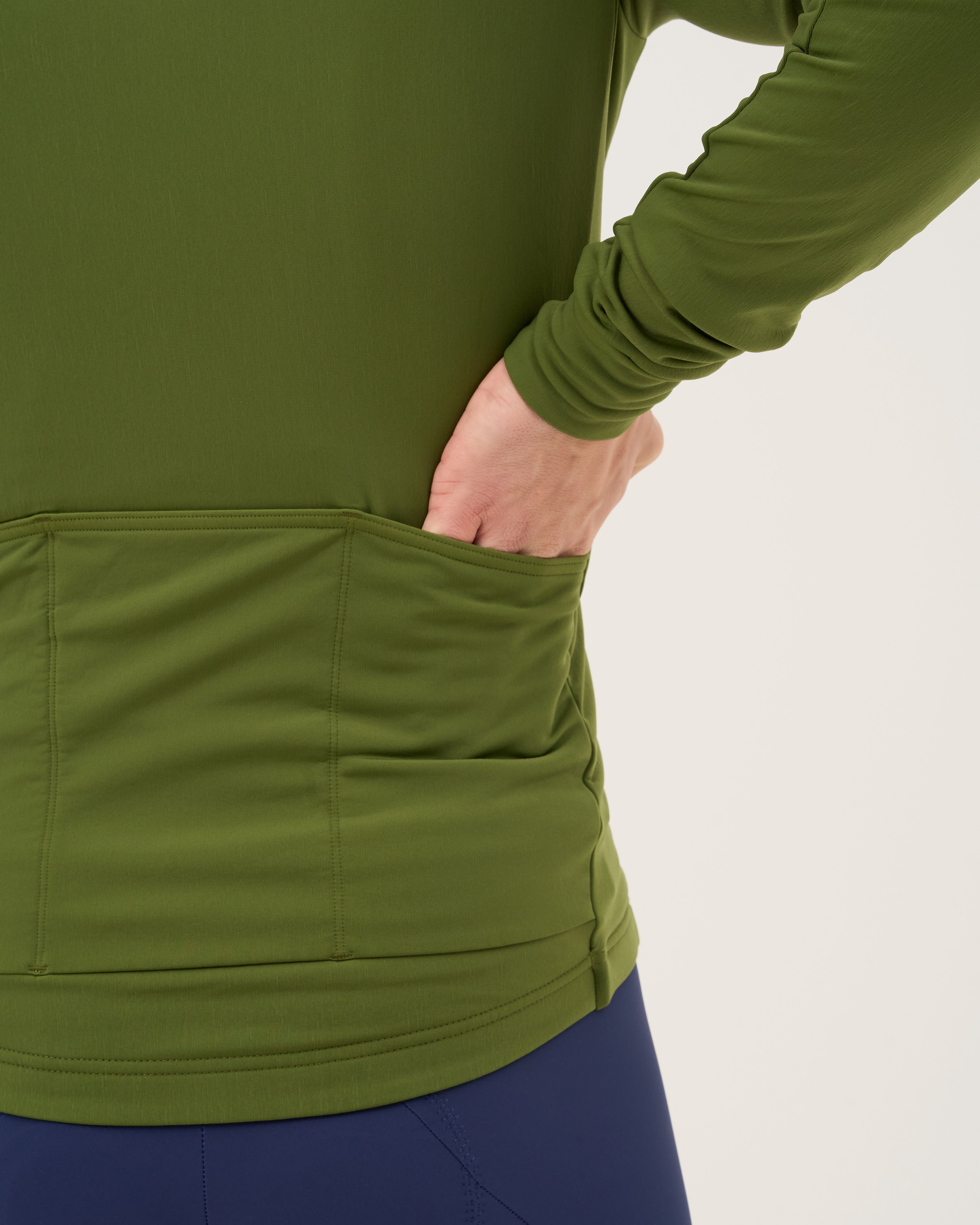Men - Long Sleeve Forest (Inner fabric rougher texture) - Velor-cycling