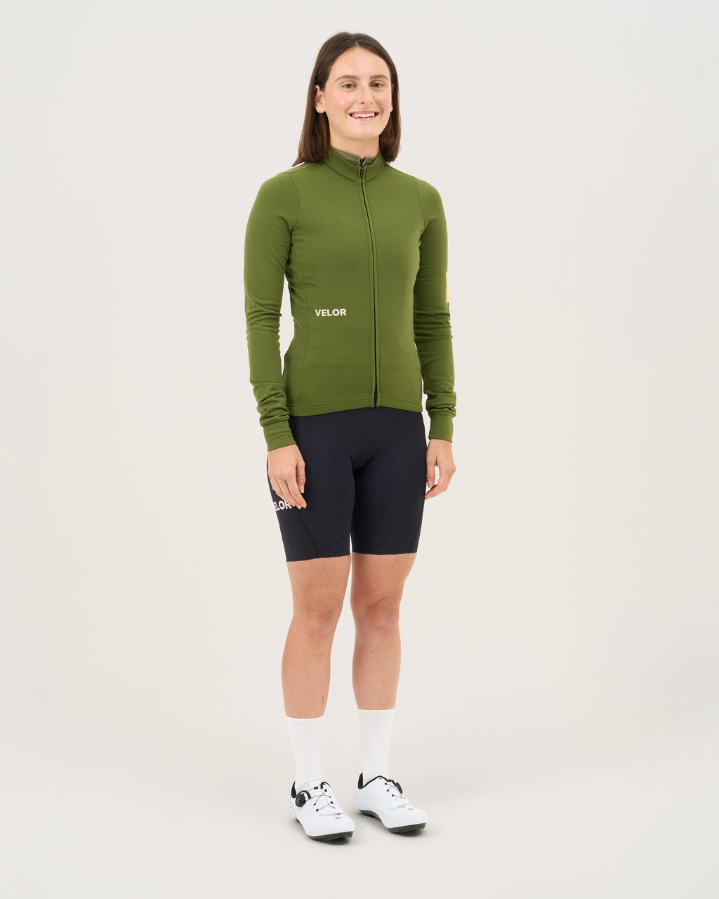 Women - Long Sleeve Forest (Inner fabric rougher texture) - Velor-cycling
