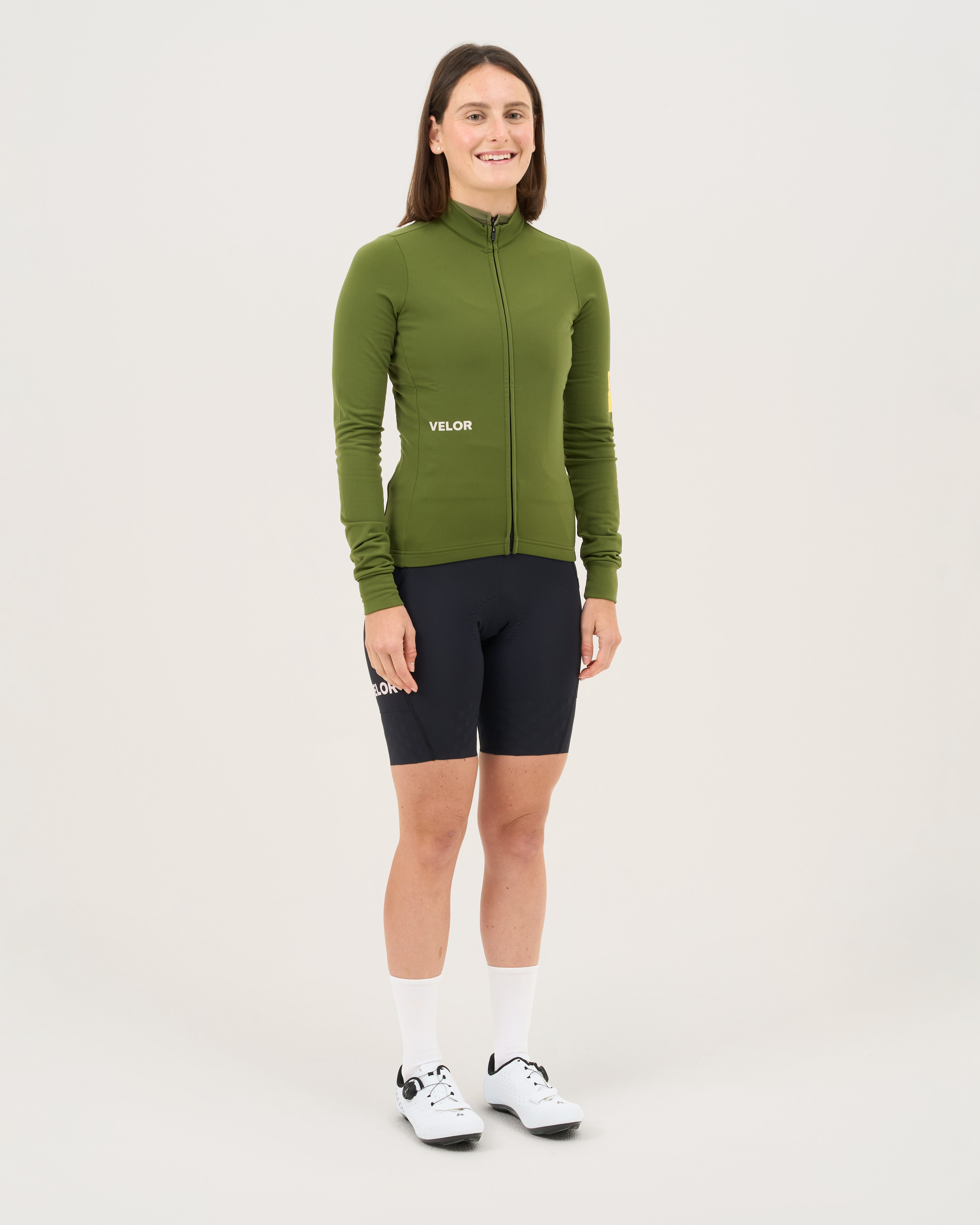 Women - Long Sleeve Forest (Inner fabric rougher texture) - Velor-cycling