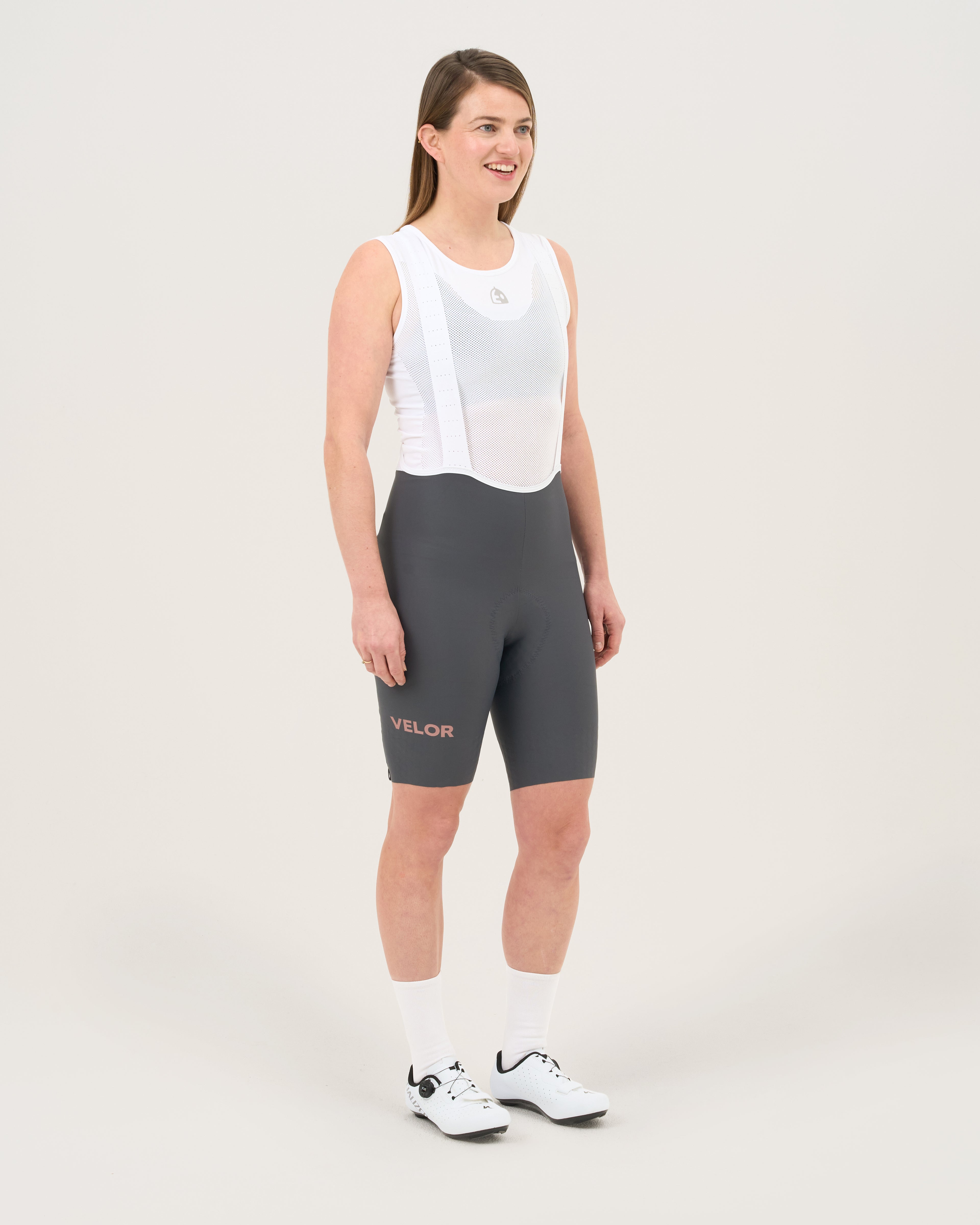 Women - Bib Shorts Sand - Velor-cycling