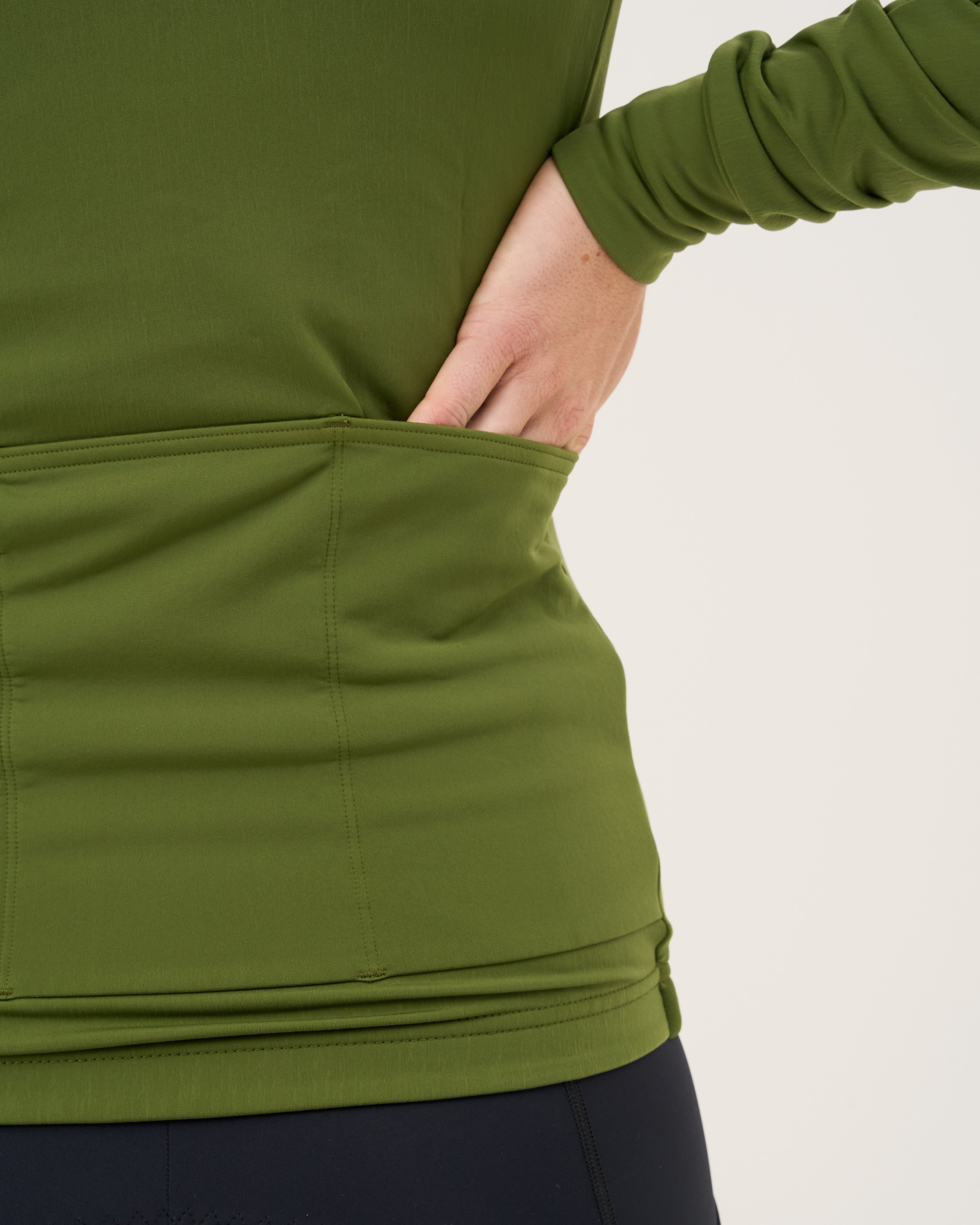 Women - Long Sleeve Forest (Inner fabric rougher texture) - Velor-cycling
