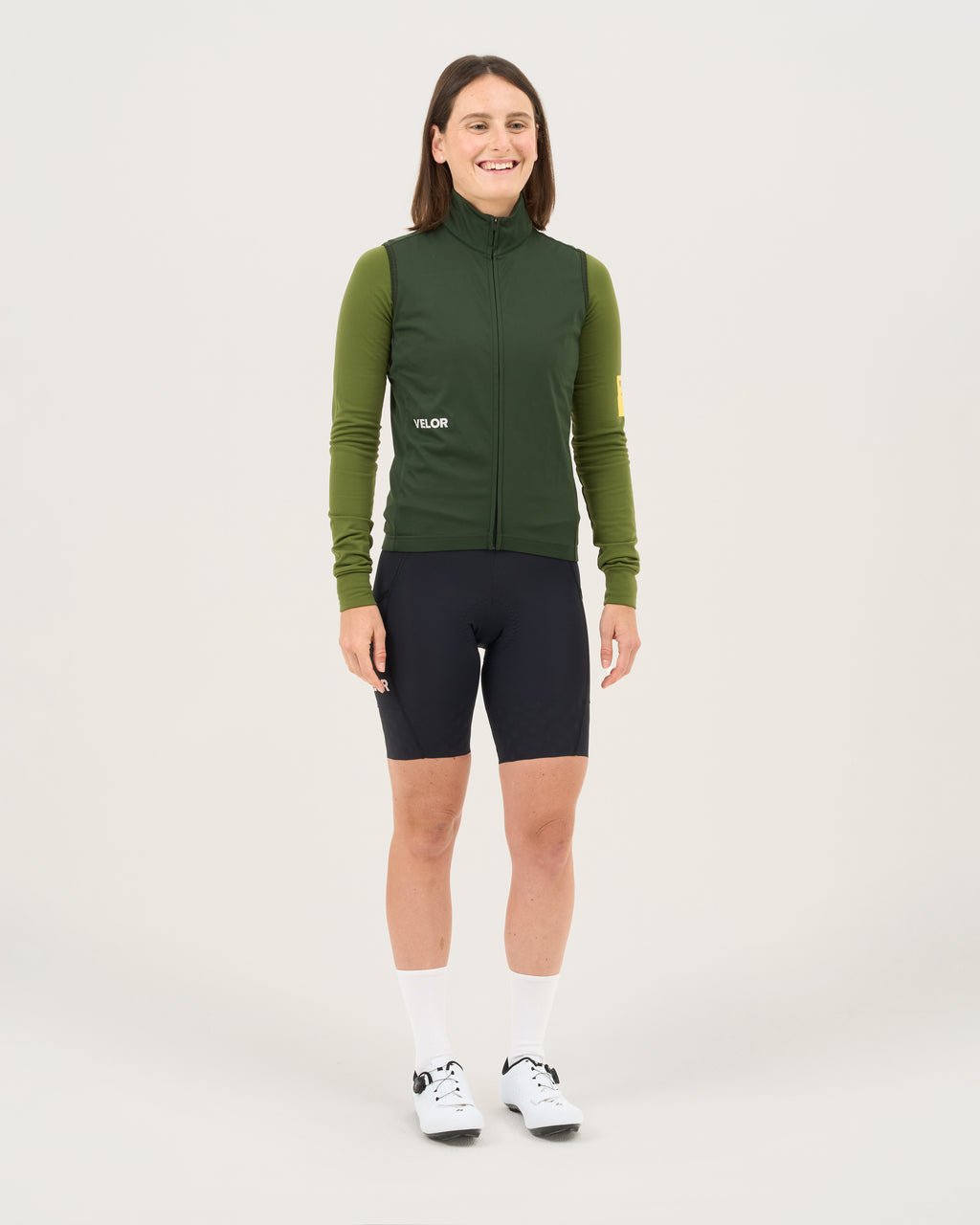 Women - Windproof Gilet Forest - Velor-cycling