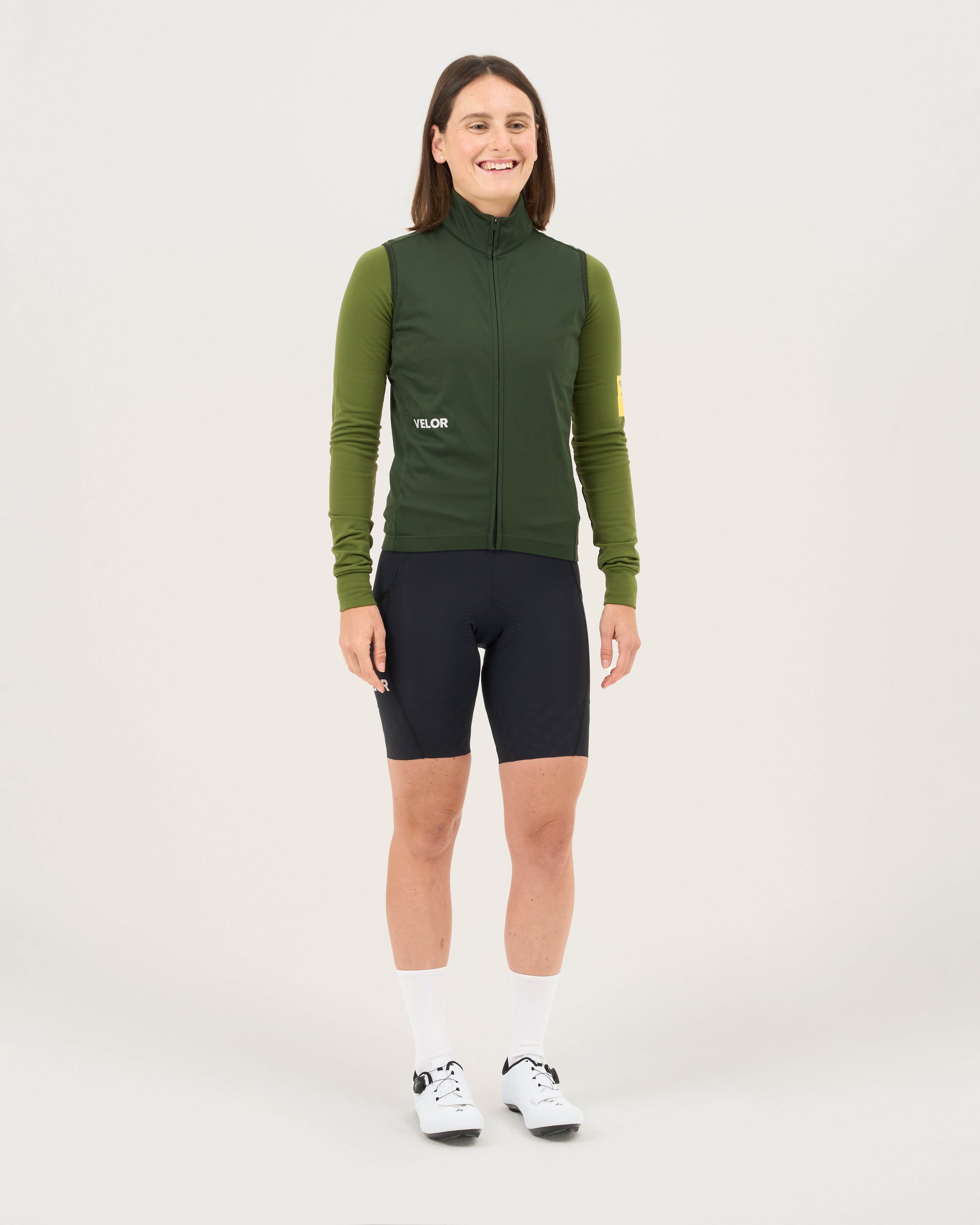 Women - Windproof Gilet Forest - Velor-cycling