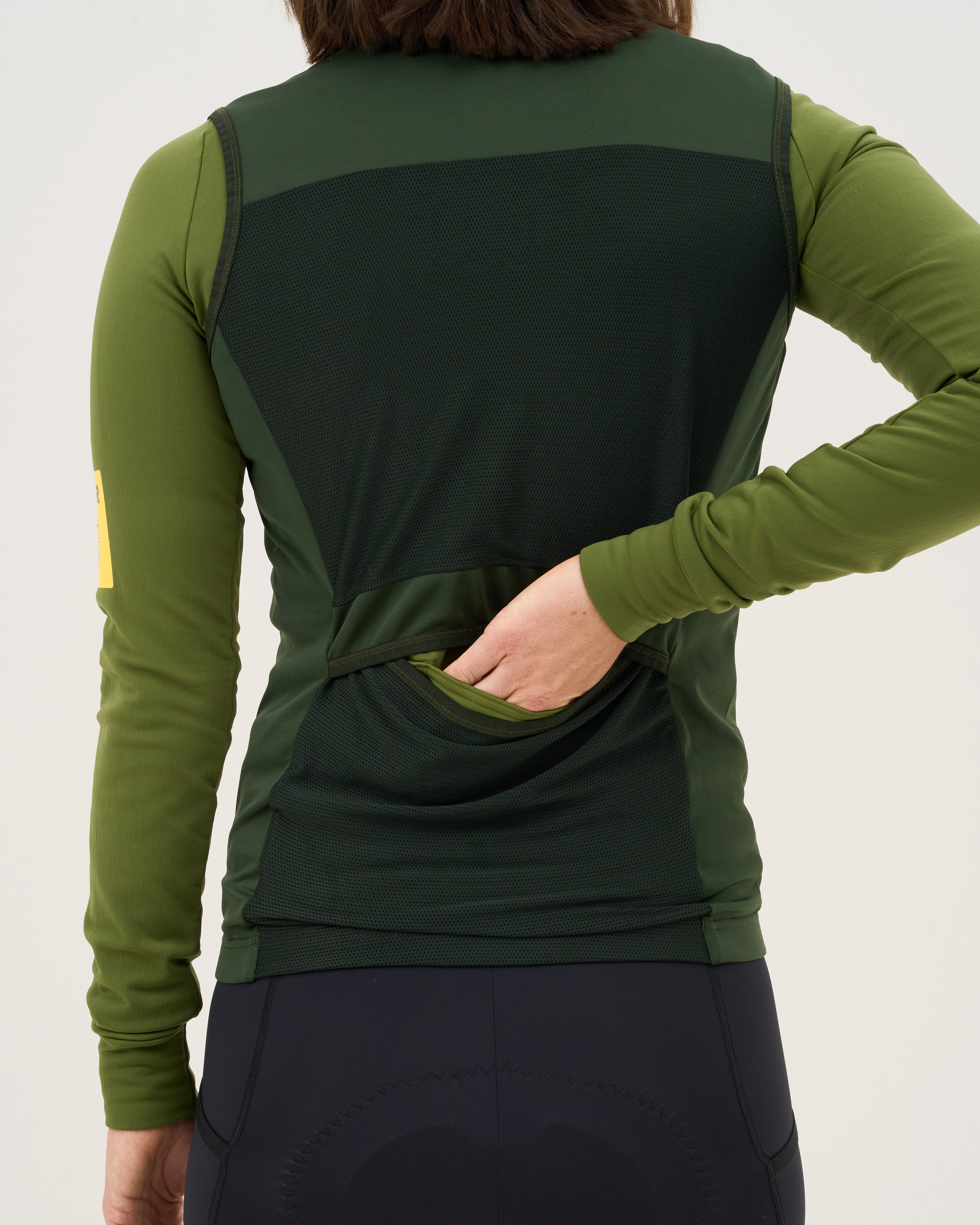 Women - Windproof Gilet Forest - Velor-cycling
