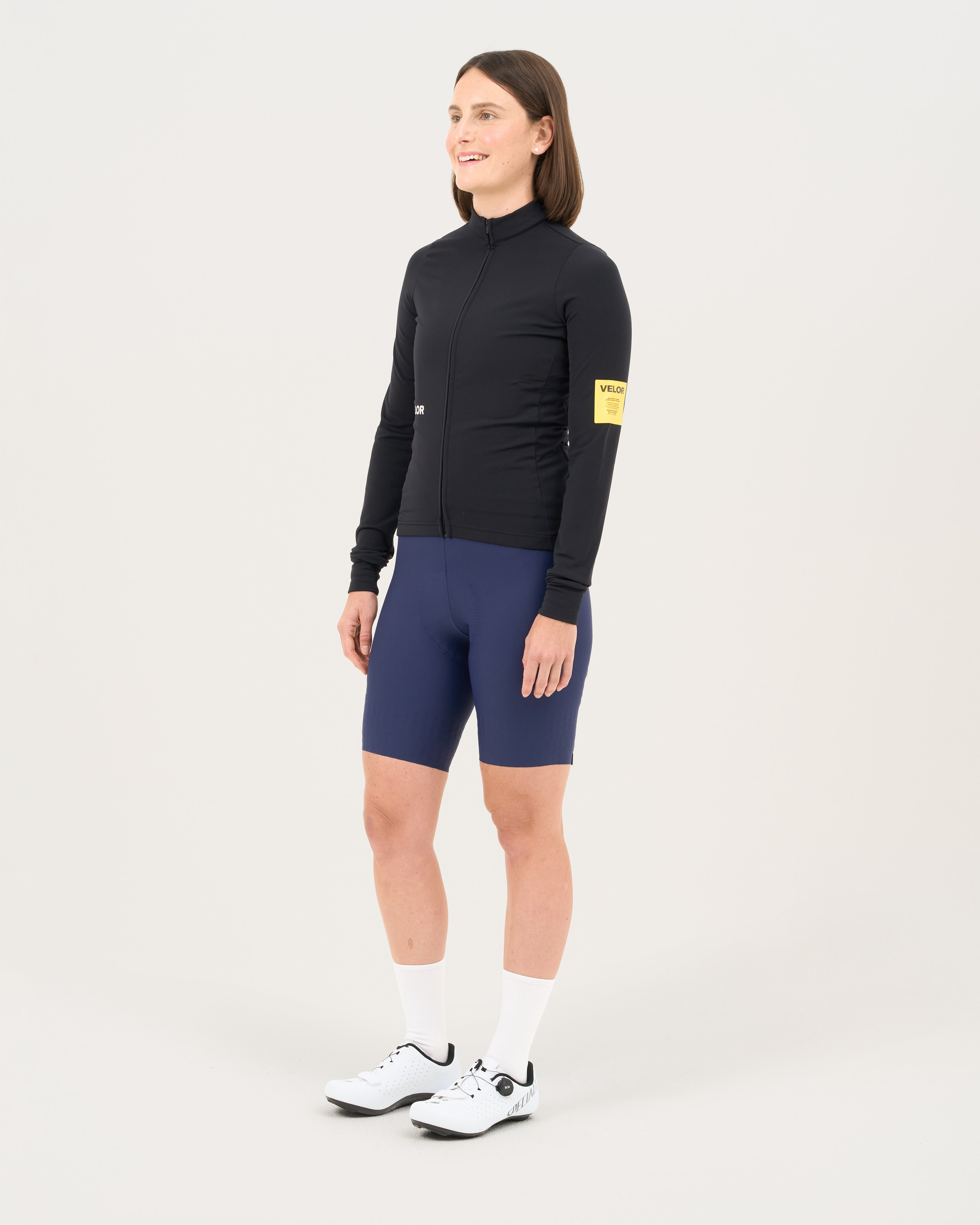 Women - Long Sleeve Night - Velor-cycling