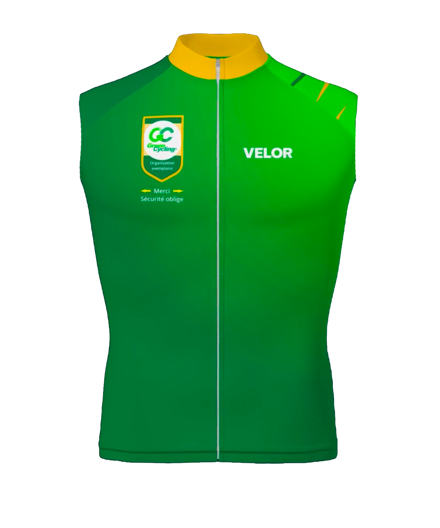 Gilet/windstopper Green Cycling - Velor-cycling